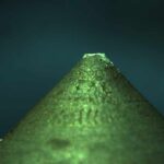 foto stilo di acciaio al microscopio